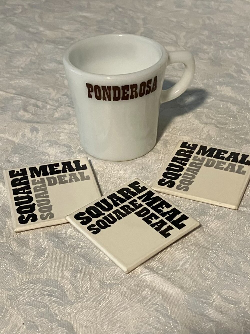 Ponderosa steak house vintage coffee cup
